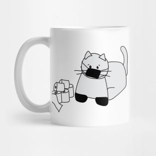 Corona Cat Black Mug